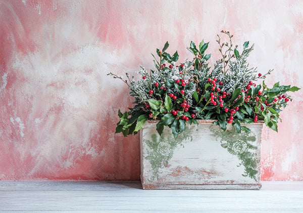 Iron Orchid Design | Stamp | Holly & Pine