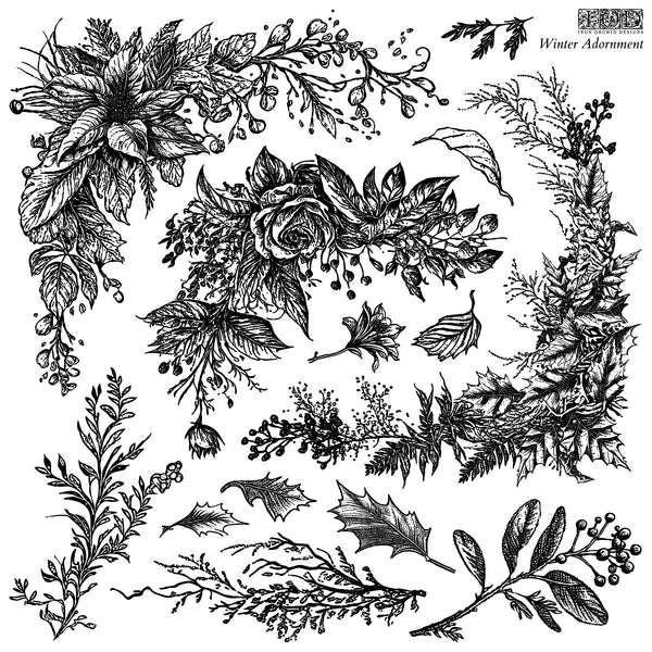 Iron Orchid Design | Stamp | Winter Adornment