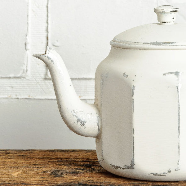 Fusion Mineral Paint | Teapot on wood with white background