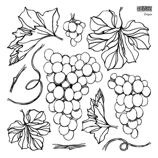 Iron Orchid Design | Stamp | Grapes
