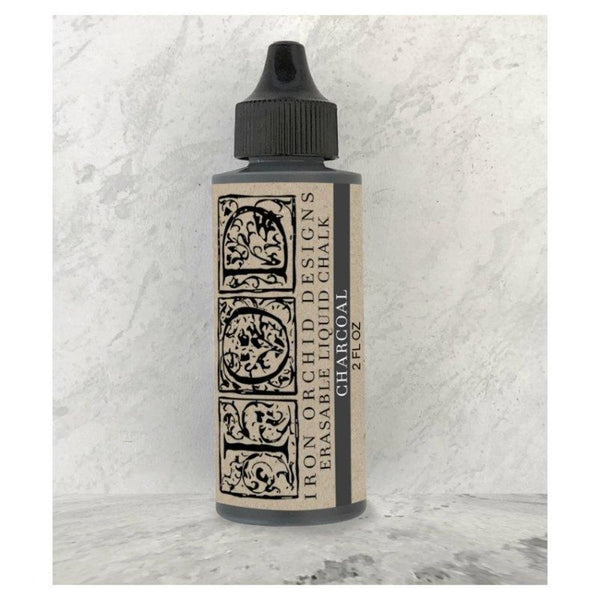 Iron Orchid Design | Charcoal Erasable Chalk bottle on white background.