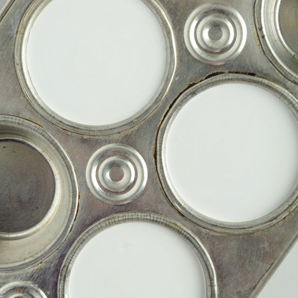 Fusion Mineral Paint | Muffin tin with three tins filled with Lamp White paint.