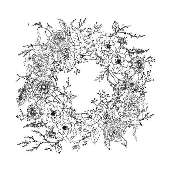Iron Orchids Design | Winter's Song Wreath transfer.