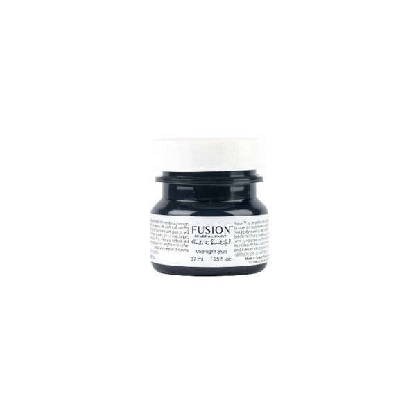 Fusion Mineral Paint | Midnight Blue on white background.