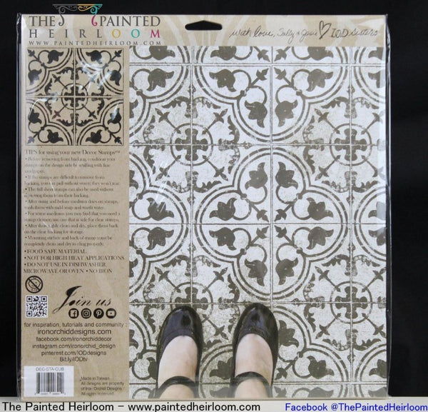 Iron Orchid Design | Stamp | Cubano Field Tile
