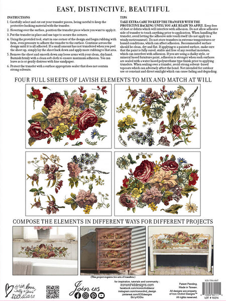 Iron Orchid Design | Transfer | Floral Anthology