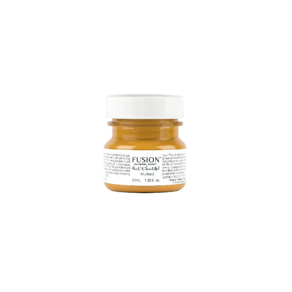 Fusion Mineral Paint | Mustard on white background.