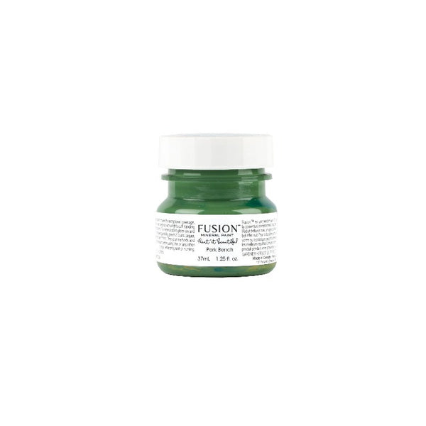 Fusion Mineral Paint | Park Bench on white background.