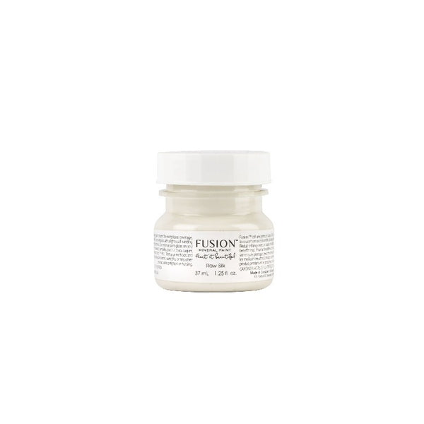 Fusion Mineral Paint | Raw Silk on white background.
