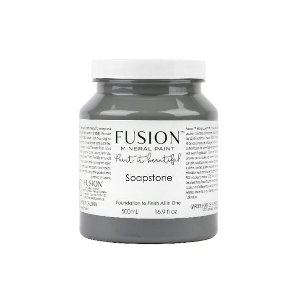 Fusion Mineral Paint | Soapstone on white background.