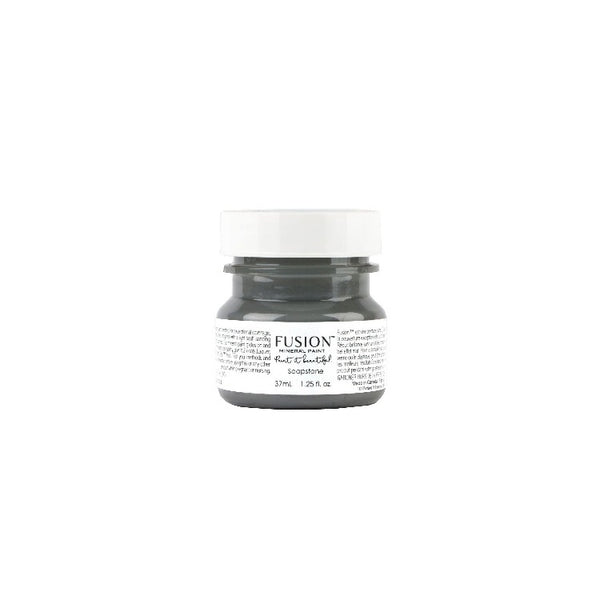 Fusion Mineral Paint | Soap Stone on white background.