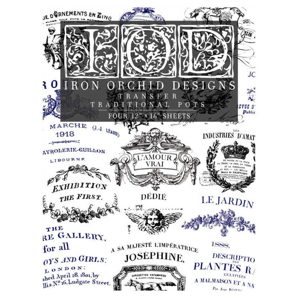 Iron Orchid Design | Transfer | Traditional Pots II