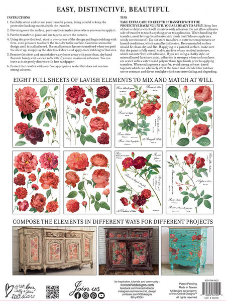 Iron Orchid Design | Transfer | Redoute II