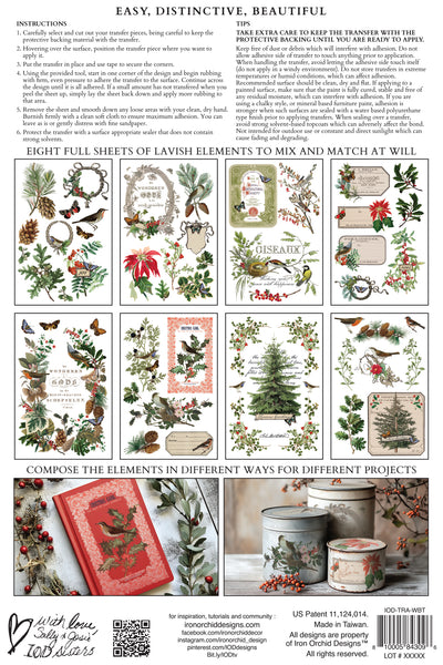Iron Orchid Design | Transfer | Winter Botanist