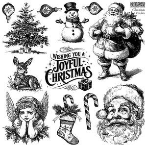Iron Orchid Design | Stamp | Christmas Wishes
