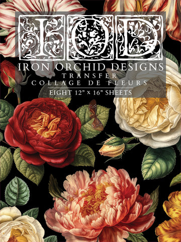 Iron Orchid Design | Transfer | Collage de Fleurs