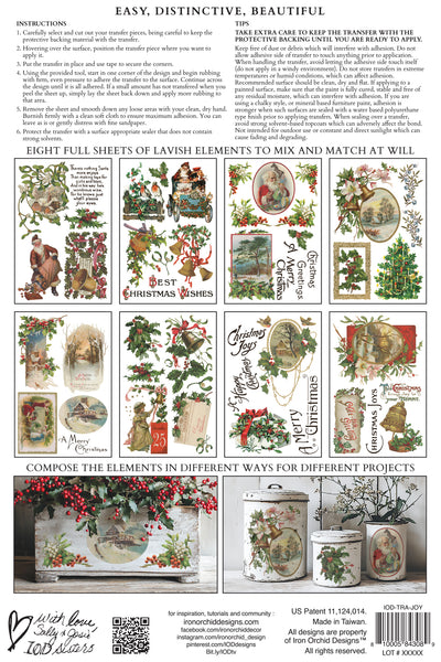 Iron Orchid Design | Transfer | Christmas Joy