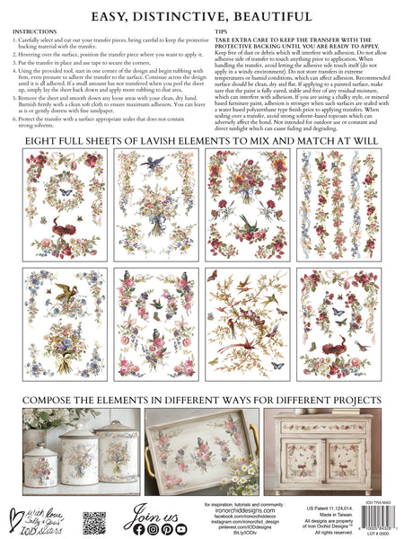 Iron Orchid Design | Transfer | Madeleine