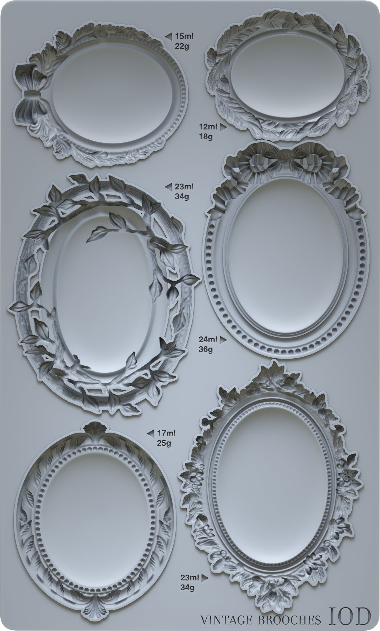 Iron Orchid Design | Mould | Vintage Brooches