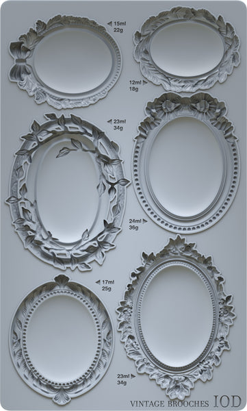 Iron Orchid Design | Mould | Vintage Brooches