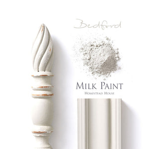 Homestead House Milk Paint | Bedford paint samples on white background.