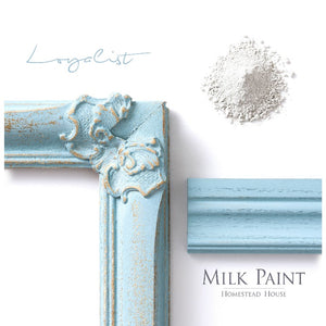 Homestead House Milk Paint | Loyalist paint samples on a white background.