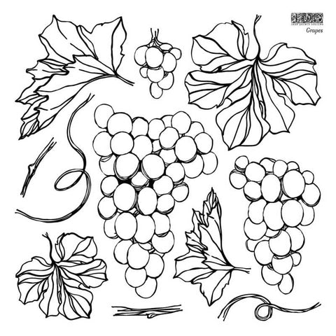 Iron Orchid Design | Stamp | Grapes