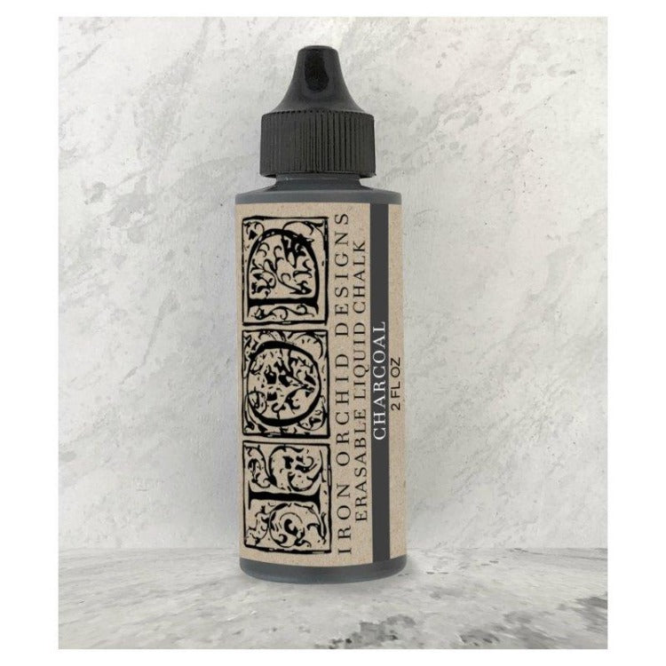 Iron Orchid Design | Charcoal Erasable Chalk bottle on white background. 