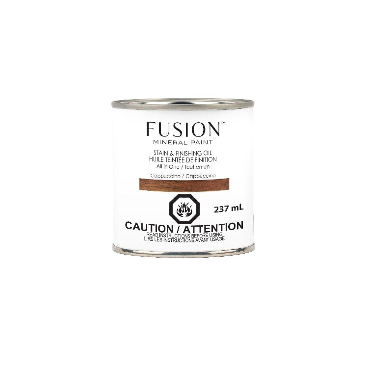 Fusion | SFO Cappuccino on a white background.