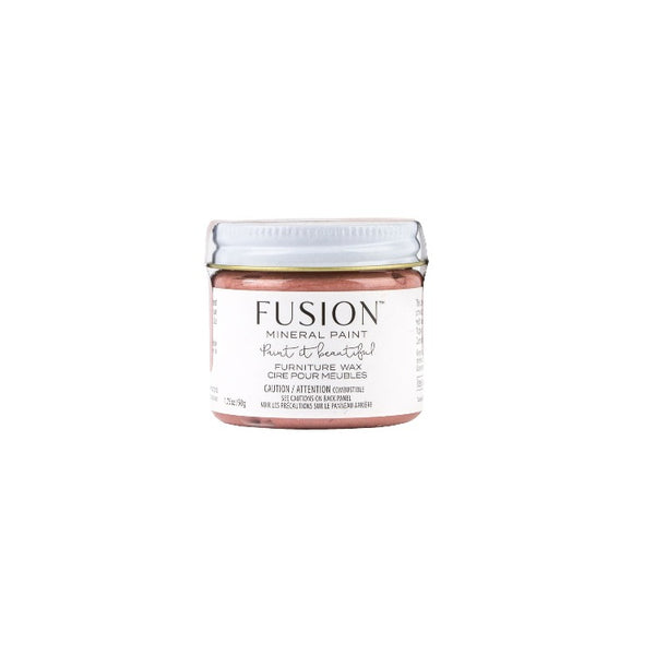 Fusion | Rosegold Furniture Wax jar on a white background.