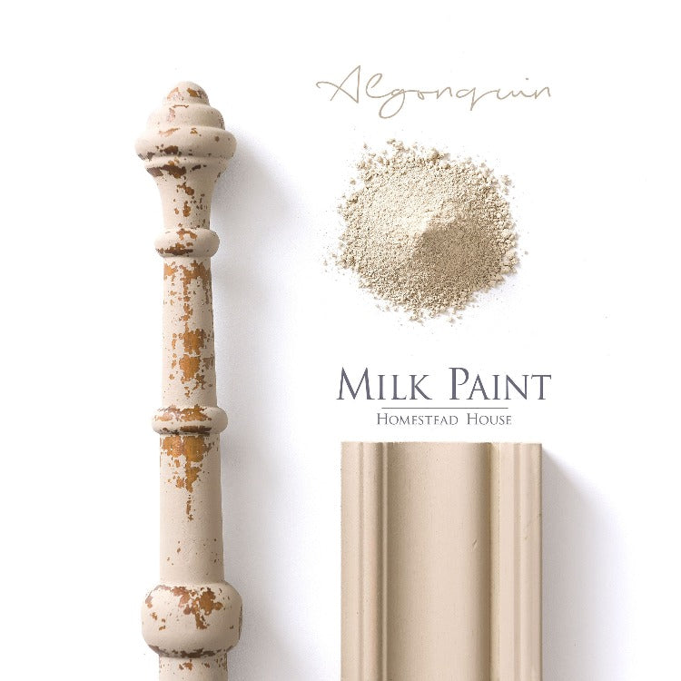 Homestead House Milk Paint | Algonquin paint samples on white background.