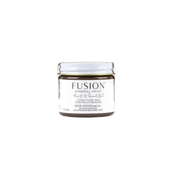 Fusion | Espresso Furniture Wax jar on a white background.