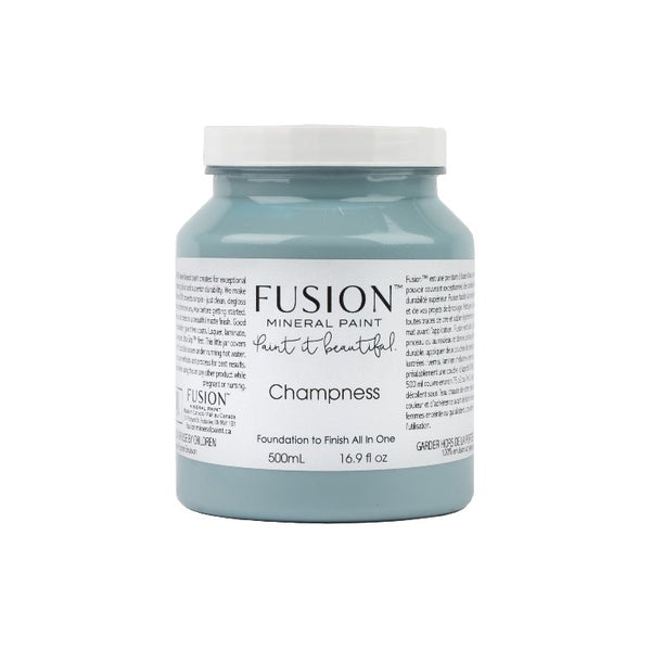 Fusion Mineral Paint | Champness on white background.