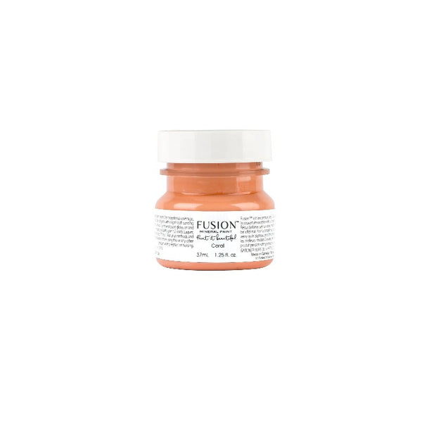 Fusion Mineral Paint | Coral on white background.