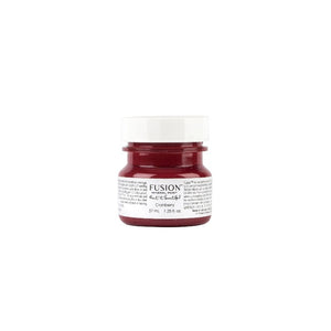 Fusion Mineral Paint | Cranberry on white background.