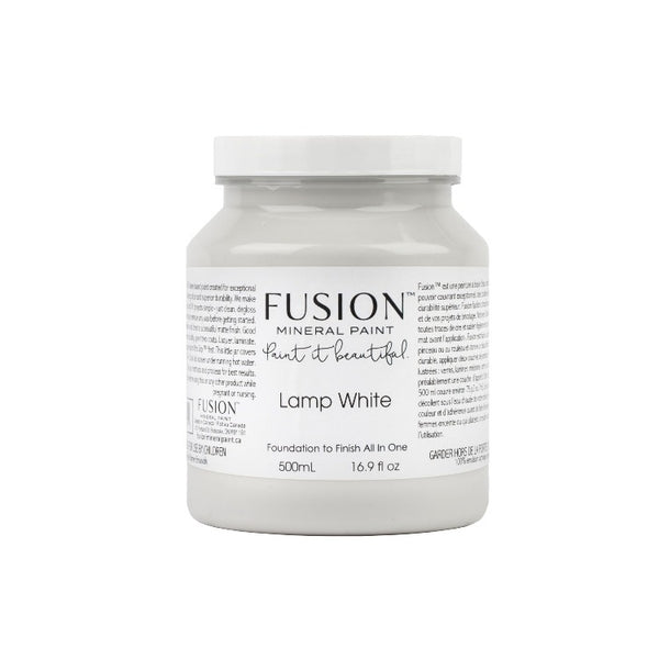 Fusion Mineral Paint | Lamp White on white background