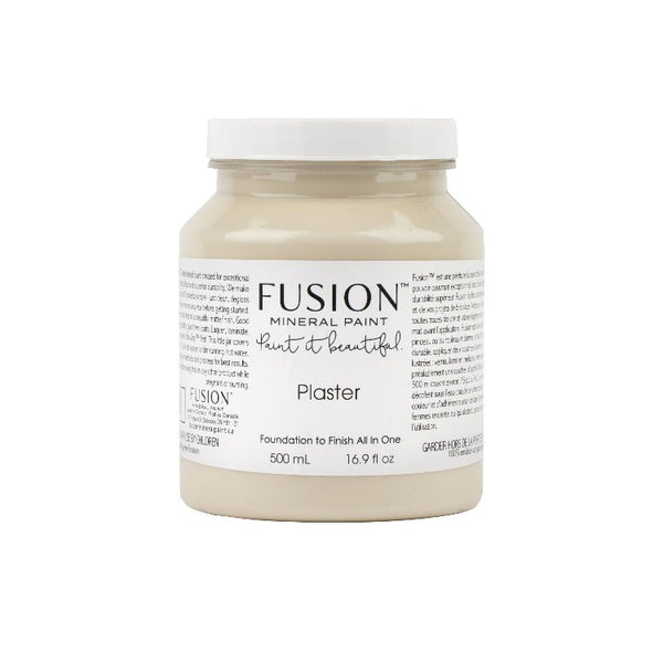 Fusion Mineral Paint | Plaster on white background.
