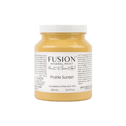 Fusion Mineral Paint | Prairie Sunset on white background.