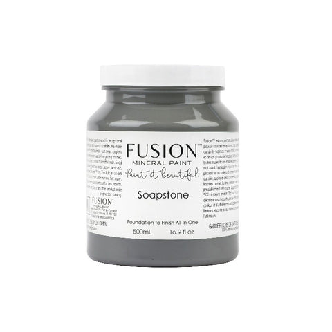 Fusion Mineral Paint | Soapstone on white background.