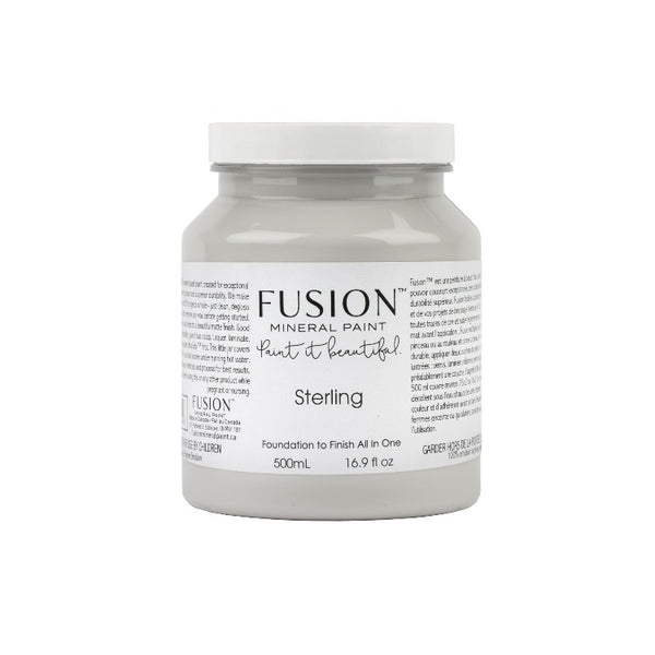 Fusion Mineral Paint | Sterling on white background