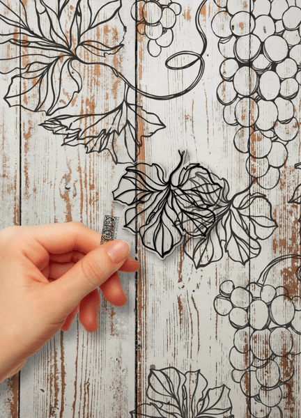 Iron Orchid Design | Stamp | Grapes