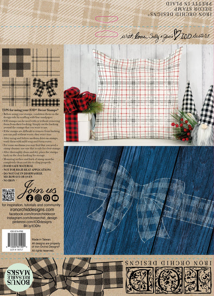 Iron Orchid Design | Stamp | Pretty in Plaid